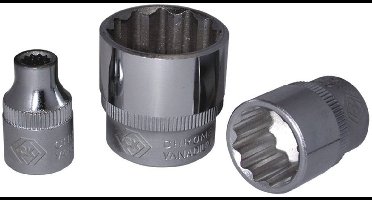 C.K T4690M 23 Dop (zeskant) Dopsleutelinzetstuk 23 mm 1/2 (12.5 mm)