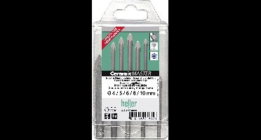 Heller QuickBit® CeramicMaster 24942 Glas- en keramiekborenset 5-delig 4 mm, 5 mm, 6 mm, 8 mm, 10 mm 1/4 (6.3 mm) 1 set(s)