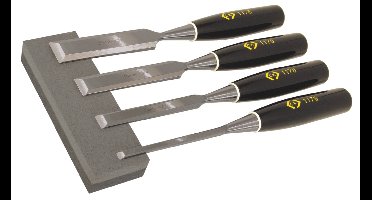 C.K T1180 Steekbeitelset met wetsteen en slijpsteen
