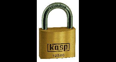 Kasp K12550A1 Hangslot 50 mm Gelijksluitend Goud-geel Sleutelslot