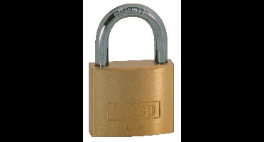 Kasp K12030 Hangslot 30 mm Verschillend sluitend Goud-geel Sleutelslot