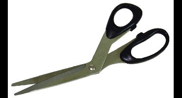 C.K Universele schaar voor trim of snij werk, gebogen lateraal voor het werken op vlak terrein, met dubbel handvat gat, 210 mm lengte C8431