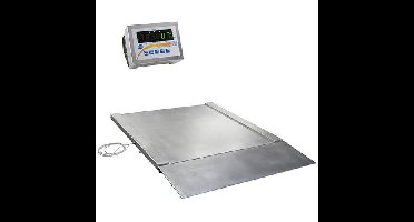 PCE Instruments Doorrijweegschaal Weegbereik (max.) 1500 kg Resolutie 500 g RVS