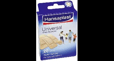 Hansaplast 766021009266 Pleister 20 strips in 4 grootten 7.2 cm x 3.0 cm