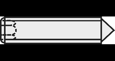 TOOLCRAFT 839849 Stifttap M6 5 mm Staal 20 stuk(s)