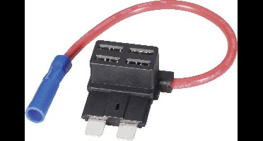 TRU COMPONENTS Plattezekeringsadapter Platte zekering standaard 15 A 1.5 mm² 1 stuk(s)