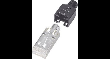 Hirose Electronic RJ45-stekker, afgeschermd CAT5 TM 11 Stekker, recht Aantal polen: 8P8C Zwart 1 stuk(s)