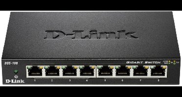 D-Link DGS-108/E DGS-108 Netwerk switch 8 poorten 1 GBit/s