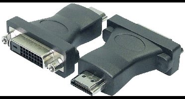 LogiLink AH0002 DVI / HDMI Adapter [1x DVI-bus 24+1-polig - 1x HDMI-stekker] Zwart