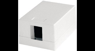 Telegärtner 100021366 Netwerkdoos Opbouw (op muur) Zonder connectoren 1 poort Alpine-wit