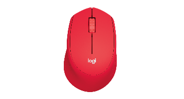 Logitech M330 Silent Plus Draadloos Muis Rood