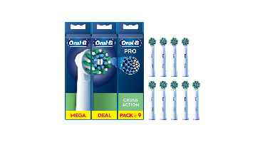 Oral-b Crossaction Opzetborstels Wit