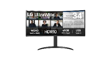 LG Ultrawide 34wr55qk-b - 34 Inch 3440 X 1440 (uwqhd) Va-paneel In Hoogte Verstelbaar