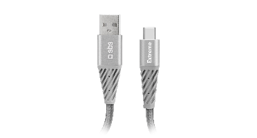Sbs Usb-c Naar Unbreakable Braided 1.5m Kabel 15 M Zwart