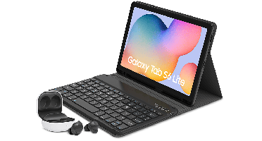 Samsung Galaxy Tab S6 Lite (2024) - 10.4 Inch 64 Gb Grijs Wifi + Met Keyboard Cover & Buds Fe