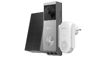 Ezviz Bundle Ep3x Pro + Ch1 Slimme Deurbel Zilver
