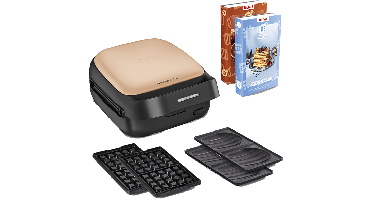 Tefal Sw863j Snack Collection Tosti-en Wafelapparaat Abrikoos