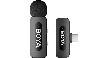 Boya By-v10 V2.0 - Wireless Mic For Usb-c 1tx + 1rx Microfoon