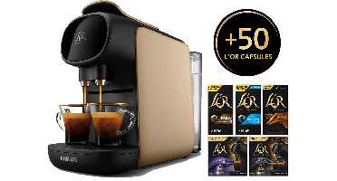 Philips L’or Barista Lm9012/75 Koffiezetapparaat Goud +50 Gratis Capsules