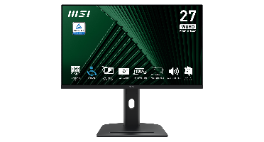 MSI Pro Mp275qpg - 27 Inch 2560 X 1440 (wqhd) Ips-paneel In Hoogte Verstelbaar
