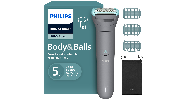 Philips Bg3485/15 Philips Series 3000 Bodygroomer Incl. 3 Opzetkammen Grijs