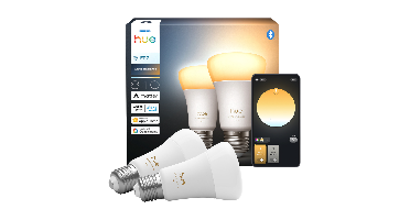 Philips Hue Led A60 Warm Tot Koelwit Licht E27 Fitting 2-pack Slimme Ledlamp Wit