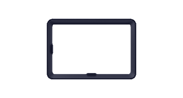 Samsung Galaxy Tab S11 Frame Cover Beschermhoes Donkerblauw