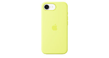 Apple Silicone Cover Voor Apple Iphone 16e Neongeel