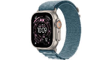 Apple Watch Ultra 3 gps + Cellular - 49mm natural Titanium Case - Light Blue Alpine Loop Medium Smar