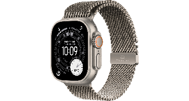 Apple Watch Ultra 3 gps + Cellular - 49mm natural Titanium Case - Natural Milanese Loop Medium Smartwatch