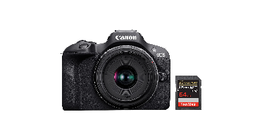 Canon Eos R100 + Rf-s 18-45mm 64 Gb Sd Kaart Hybride Camera