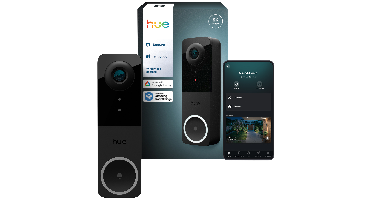 Hue Secure Bedrade Videodeurbel 2k-video En Tweerichtingsaudio Werkt Met Philips Lampen Dag- Nachtvisie Vereist Een 12-24 Vac - Min 10 Va Slimme Deurbel