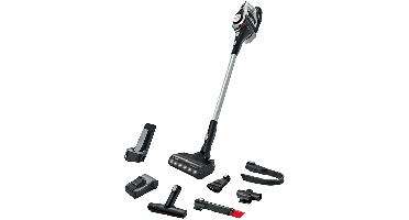 Bosch Draadloze Steelstofzuiger Bss82sil1 Steelstofzuiger Incl. Kruimelzuiger Grijs