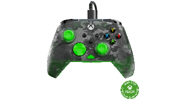 Turtle Beach Rematch Core Wired Ghost Camo B&g Controller Xbox Series S X Pc Zwart