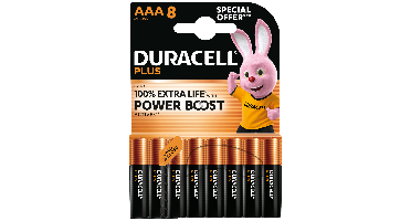 Duracell Alkaline Mainline Bst Aaa X8 So Batterijen