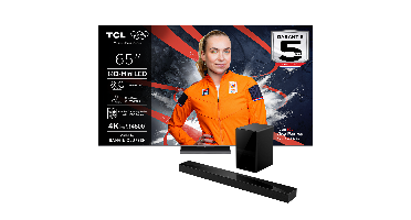 Tcl 65c8k Qd-miniled Google Tv 65" + Q65h Soundbar Tv-bundel