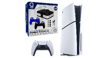 Sony Playstation 5 Spelconsole - Disc Edition Slim Version 1 Tb + Qware PS5 Gaming Starter Kit Gaming Bundel