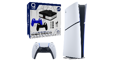 Sony Playstation 5 Spelconsole - Digital Edition 825 Gb + Qware PS5 Gaming Starter Kit Gaming Bundel