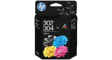 HP 302/304 Tri-color/black Ink Crtg 2-pk Multicolor