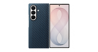 Samsung Carbon Magnet Telefoonhoesje Voor Samsung Z Fold8 Ultra Blauw