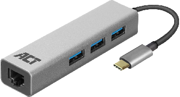 Act Usb-c To Usb-a Hub 3 Ports Met Gigabit Ethernet