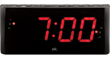 OK. Ocr 140 Wekkerradio Zwart