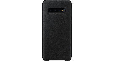 Samsung Galaxy S10 Leather Cover Zwart