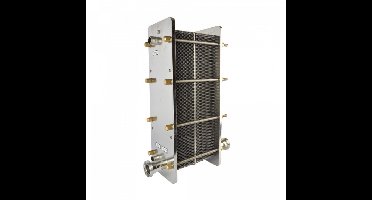 Wortkoeler-platenkoeler tweekamermodel - inox - 2000 l/h - DN40