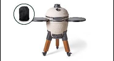 Moddern Kamado Sandy Stone incl. Zijtafels & Zwarte Poten