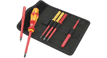 Wera 05006604001 6-delig Kraftform Kompakt VDE 7 Imperial 1 Tool Finder Wisselklingenset In Etui