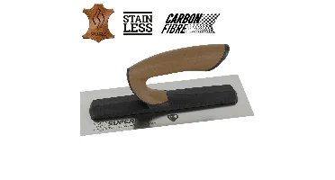 Super Prof Pure 0.010.33 Pleisterspaan Met Lederen Greep COMFORT - RVS - 0,5 X 120 X 330mm