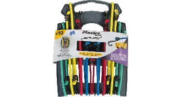 Master Lock 3043EURDAT Twin Wire-snelbinder - Set Van 10