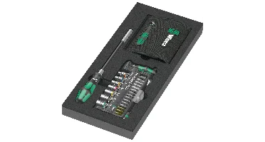 Wera 05150150001 9750 57-delige Kraftform Kompakt En Tool-Check PLUS Set In Schuimstof Inleg