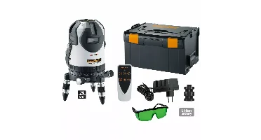 Laserliner 032.090L Kruislijnlaser Set (1x 1,7Ah) In Systainer - 8 Lijnen - Groen - 55m